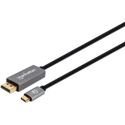 Câble USB-C vers DisplayPort 8K/60Hz Manhattan - 2M - Publicité Câble USB-C vers DisplayPort 8K/60Hz Manhattan - 2M - Publicité