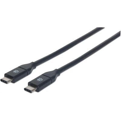Manhattan USB-C naar USB-C Kabel - 50cm - Zwart - USB 3.2 Gen 2 Manhattan USB-C naar USB-C Kabel - 50cm - Zwart - USB 3.2 Gen 2