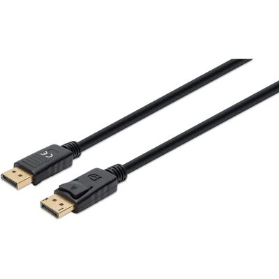 Manhattan DisplayPort 1.4 Kabel - 8K@60Hz, 3m, Vollständig Abschirmung Manhattan DisplayPort 1.4 Kabel - 8K@60Hz, 3m, Vollständig Abschirmung