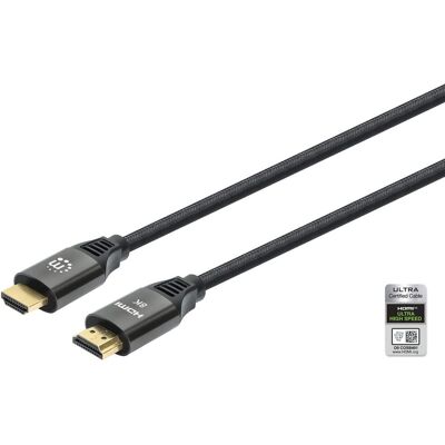 Cable HDMI Manhattan con Ethernet - 2m - Negro - Tipo A Cable HDMI Manhattan con Ethernet - 2m - Negro - Tipo A