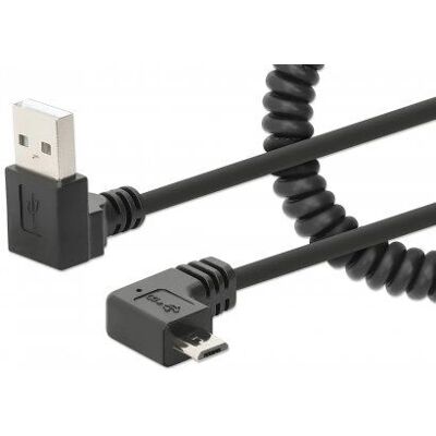 Manhattan USB-Kabel - 1m, Micro-USB, Schwarz Manhattan USB-Kabel - 1m, Micro-USB, Schwarz