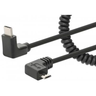 Manhattan USB-C Micro-USB Kabel - 1m, Schwarz Manhattan USB-C Micro-USB Kabel - 1m, Schwarz
