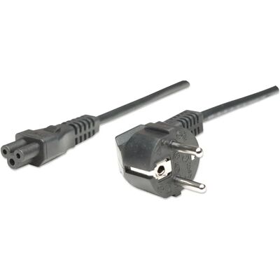 Manhattan Stromkabel - 1,8m, CEE7/4 zu C5, 16A, Schwarz Manhattan Stromkabel - 1,8m, CEE7/4 zu C5, 16A, Schwarz