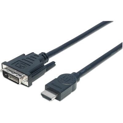 Manhattan HDMI till DVI-D 3m Kabel - Videoadapter Manhattan HDMI till DVI-D 3m Kabel - Videoadapter