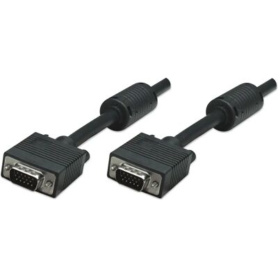 Kabel VGA Manhattan - 7,5 m, Rdzeń ferrytowy, Pełne ekranowanie - VGA Kabel VGA Manhattan - 7,5 m, Rdzeń ferrytowy, Pełne ekranowanie - VGA