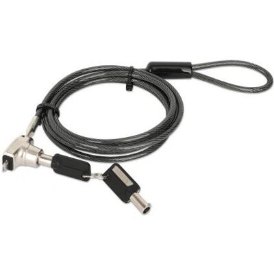 Manhattan Laptopschloss mit Schlüssel – Nano-Sicherheitsslot, 1,8 m Manhattan Laptopschloss mit Schlüssel – Nano-Sicherheitsslot, 1,8 m