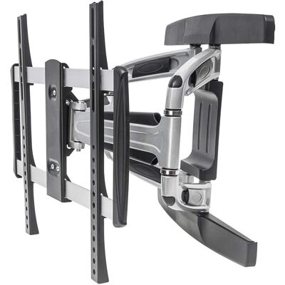 Supporto monitor Manhattan - 81.3-139.7 cm, Movimento completo, Nero & Argento Supporto monitor Manhattan - 81.3-139.7 cm, Movimento completo, Nero & Argento