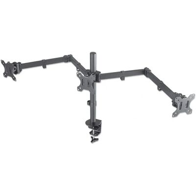 Support de moniteur Manhattan à bras triples - Jusqu'à 27" Support de moniteur Manhattan à bras triples - Jusqu'à 27"