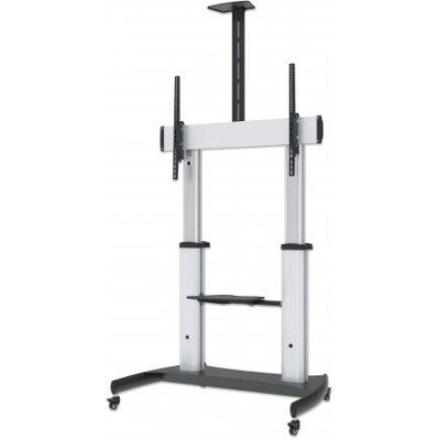 Manhattan Wytrzymały multimedialny wózek TV - obsługuje 100" i 100kg Manhattan Wytrzymały multimedialny wózek TV - obsługuje 100" i 100kg