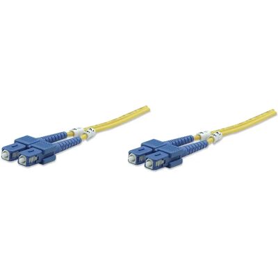 Cable fibre optique Intellinet 470605 - Monomode OS2 - 1 m - Jaune - Câble de raccordement Cable fibre optique Intellinet 470605 - Monomode OS2 - 1 m - Jaune - Câble de raccordement