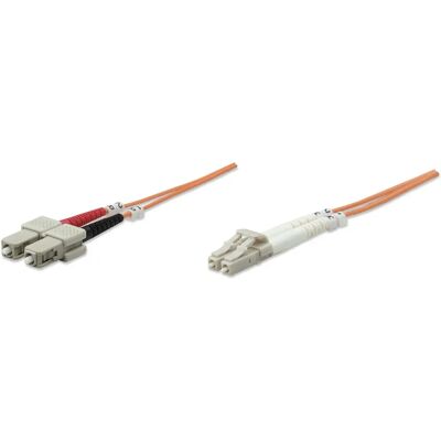 Intellinet 1.0m Câble Fibre Optique - OM1, LC-SC, 62.5μm - Publicité Intellinet 1.0m Câble Fibre Optique - OM1, LC-SC, 62.5μm - Publicité
