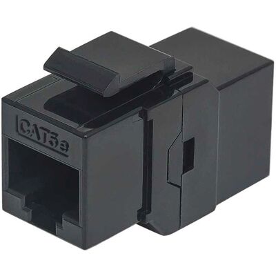 Conector de cables Intellinet 504775 - RJ-45 macho a hembra, negro Conector de cables Intellinet 504775 - RJ-45 macho a hembra, negro
