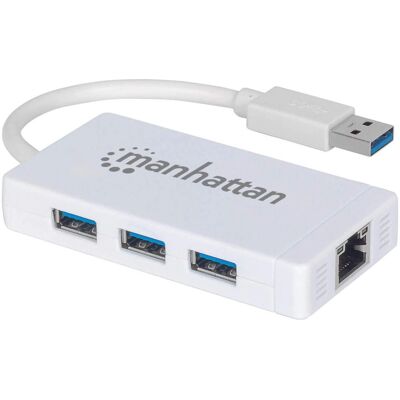 Manhattan 507578 USB-C Dock Ethernetin ja 3 USB-A Portin kanssa - Kannettavan lisävaruste Manhattan 507578 USB-C Dock Ethernetin ja 3 USB-A Portin kanssa - Kannettavan lisävaruste