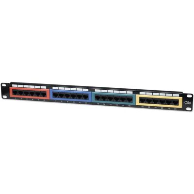 Intellinet 513678 Patch Panel - 24 Ports, 19 Zoll, Schwarz Intellinet 513678 Patch Panel - 24 Ports, 19 Zoll, Schwarz