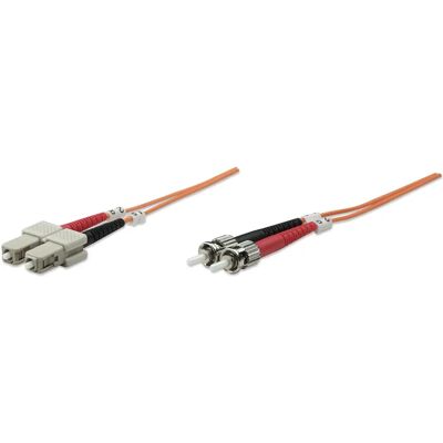 Intellinet 2m fiberoptisk patchkabel - Multimode - ST till SC - Orange Intellinet 2m fiberoptisk patchkabel - Multimode - ST till SC - Orange
