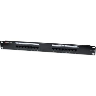 Intellinet 519526 Pannello Patch - 16 Porte Cat6 UTP Intellinet 519526 Pannello Patch - 16 Porte Cat6 UTP
