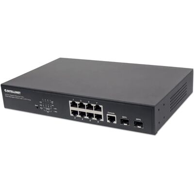 Switch géré Gigabit PoE Intellinet 561167 - 8 Ports - Publicité Switch géré Gigabit PoE Intellinet 561167 - 8 Ports - Publicité