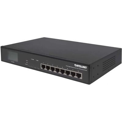 Switch Ethernet Gigabit Intellinet 561310 - 8 Porty, PoE, LCD Switch Ethernet Gigabit Intellinet 561310 - 8 Porty, PoE, LCD