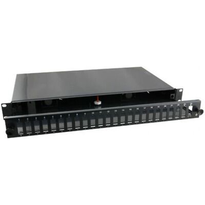 Techly FO-24SCD Pannello di patch - 24 Porte 1U Nero Techly FO-24SCD Pannello di patch - 24 Porte 1U Nero