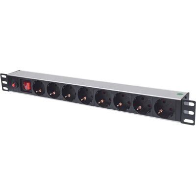 Intellinet - 713986 - 8-gewijze PDU - Rackmount 1U Intellinet - 713986 - 8-gewijze PDU - Rackmount 1U