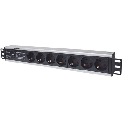 Intellinet 7-weg Power Strip - Rackmontage, Overspanningsbeveiliging Intellinet 7-weg Power Strip - Rackmontage, Overspanningsbeveiliging