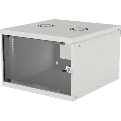 Intellinet 714792 Rack Murale - 6U, Gris, Porte en Verre - Publicité Intellinet 714792 Rack Murale - 6U, Gris, Porte en Verre - Publicité