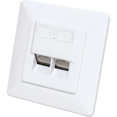 Intellinet 771917 Netzwerkdose - 2 RJ-45 Anschlüsse Intellinet 771917 Netzwerkdose - 2 RJ-45 Anschlüsse