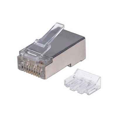 Intellinet Grey Wire Connector - 70 Pack - RJ45 Cat6a STP Intellinet Grey Wire Connector - 70 Pack - RJ45 Cat6a STP