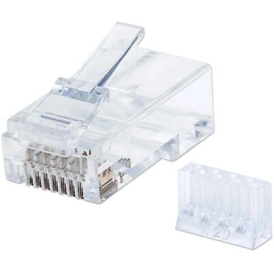 Intellinet 790604 Transparent Cat6 RJ45 Modular Plugs - Network Connectors Intellinet 790604 Transparent Cat6 RJ45 Modular Plugs - Network Connectors