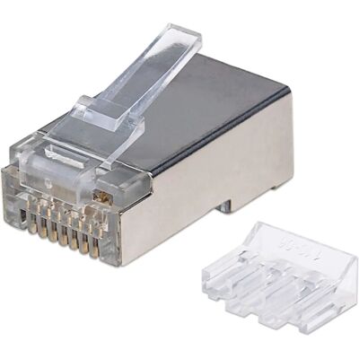 Connettore filo in acciaio inossidabile Intellinet 790697 - RJ45, CAT6A Connettore filo in acciaio inossidabile Intellinet 790697 - RJ45, CAT6A