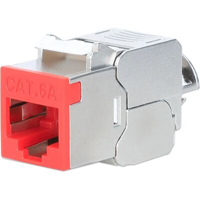 Intellinet Cat6a 10G Slimline Keystone Module - Network Type Intellinet Cat6a 10G Slimline Keystone Module - Network Type