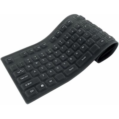 Techly IDATA KB-R109L - Tastiera Flessibile in Silicone Italiano - USB & PS/2 Techly IDATA KB-R109L - Tastiera Flessibile in Silicone Italiano - USB & PS/2
