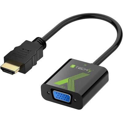 Techly IDATA HDMI-VGA2 Videokabeladapter - VGA - Svart Techly IDATA HDMI-VGA2 Videokabeladapter - VGA - Svart