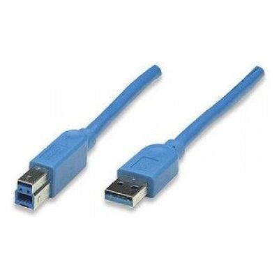 Cavo USB Techly 0,5m USB 3.2 Gen 1 A a B Blu Cavo USB Techly 0,5m USB 3.2 Gen 1 A a B Blu