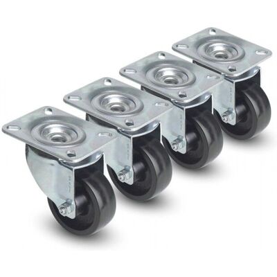 Techly CASTOR-SR2 Accessorio per Rack - 4 Ruote Techly CASTOR-SR2 Accessorio per Rack - 4 Ruote