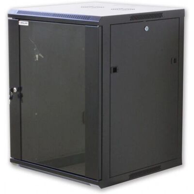 Armoire rack mural 12U Intellinet I-CASE EW-2012BKL Noire - Publicité Armoire rack mural 12U Intellinet I-CASE EW-2012BKL Noire - Publicité