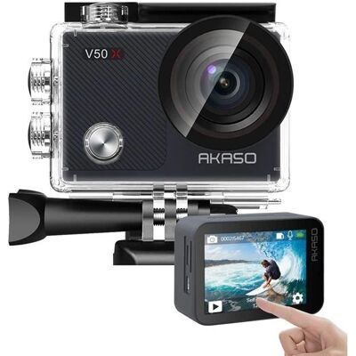 Caméra d'action AKASO - Étanche 4K Wi-Fi Ultra HD Stabilisateur - Kit Grand Angle - Publicité Caméra d'action AKASO - Étanche 4K Wi-Fi Ultra HD Stabilisateur - Kit Grand Angle - Publicité