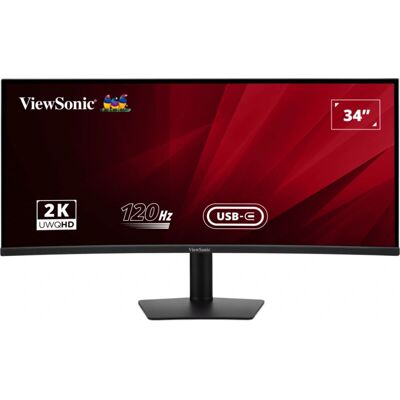 Monitor ViewSonic VA3420C UltraWide Quad HD - Curvo, 120Hz, Ajuste en altura Monitor ViewSonic VA3420C UltraWide Quad HD - Curvo, 120Hz, Ajuste en altura