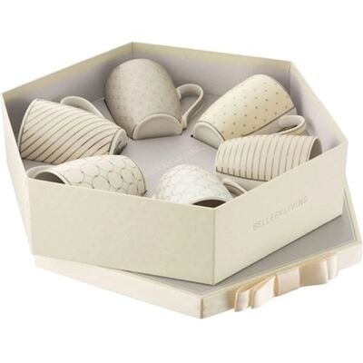 Belleek Living Geometric Pastles Mug Set - Unisex Belleek Living Geometric Pastles Mug Set - Unisex
