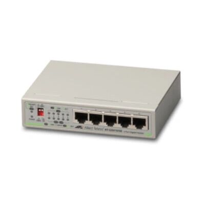 Allied Telesis AT-GS910/5E-50 Unmanaged Gigabit Ethernet Switch - 5 Ports Allied Telesis AT-GS910/5E-50 Unmanaged Gigabit Ethernet Switch - 5 Ports