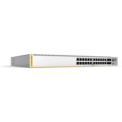 Allied Telesis Managed Layer 3 Switch - 24 PoE+ Gigabit + 4 SFP+ Uplink - Rack Mount Allied Telesis Managed Layer 3 Switch - 24 PoE+ Gigabit + 4 SFP+ Uplink - Rack Mount