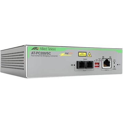 Allied Telesis AT-PC200/SC-960 Fiber Media Converter - Network Accessory Allied Telesis AT-PC200/SC-960 Fiber Media Converter - Network Accessory