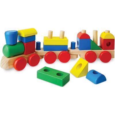 Train en bois Melissa & Doug - 18 pièces - Jouet pour tout-petits Train en bois Melissa & Doug - 18 pièces - Jouet pour tout-petits