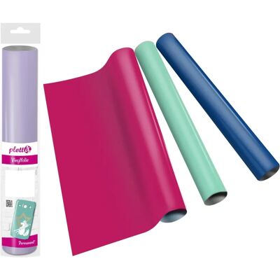 PLOTTIX Türkis Vinylplatte - Langlebig Innen/Außen - 31,5cm x 1m PLOTTIX Türkis Vinylplatte - Langlebig Innen/Außen - 31,5cm x 1m