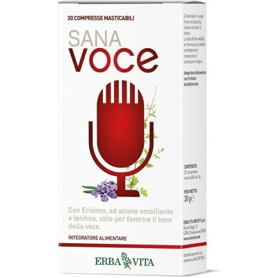 Erba Vita Sana Voce 30 Pastiglie - Integratore per la Voce Erba Vita Sana Voce 30 Pastiglie - Integratore per la Voce