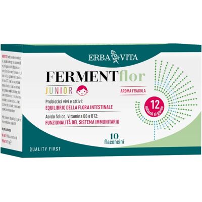 Erba Vita Fermentflor Junior - Integratore Probiotico per Bambini - 10 Fiale Erba Vita Fermentflor Junior - Integratore Probiotico per Bambini - 10 Fiale