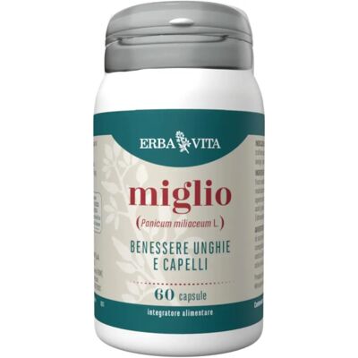 Integratore Miglio Erba Vita - Capelli e Unghie - 60 Capsule Integratore Miglio Erba Vita - Capelli e Unghie - 60 Capsule