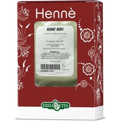 Colorante per capelli Erba Vita Henne' - Nero Naturale - Colore dei Capelli Colorante per capelli Erba Vita Henne' - Nero Naturale - Colore dei Capelli