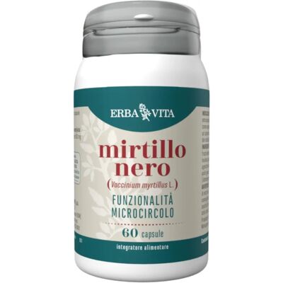 ErbaVita Mirtillo Nero - Supporta la Microcircolazione - Integratore ErbaVita Mirtillo Nero - Supporta la Microcircolazione - Integratore