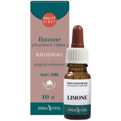 Olio Essenziale di Limone Erba Vita - Supporto Digestivo - 10ml Olio Essenziale di Limone Erba Vita - Supporto Digestivo - 10ml